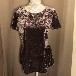 Rose Gold Velvet Top